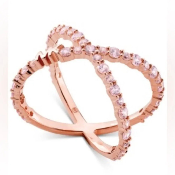 Michael Kors Jewelry - Michael Kors Ring Trim In Sterling Silver, Brand New with tags